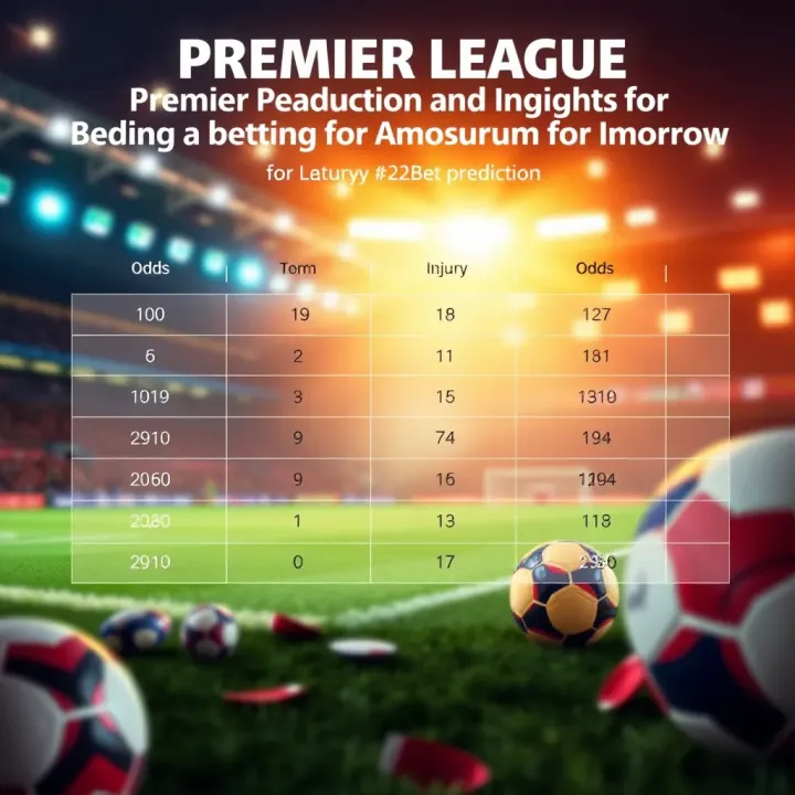 Graph showing odds comparison and injury updates for Premier League teams