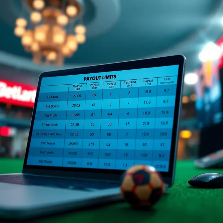 Chart showing betting payout limits comparison on various online platforms