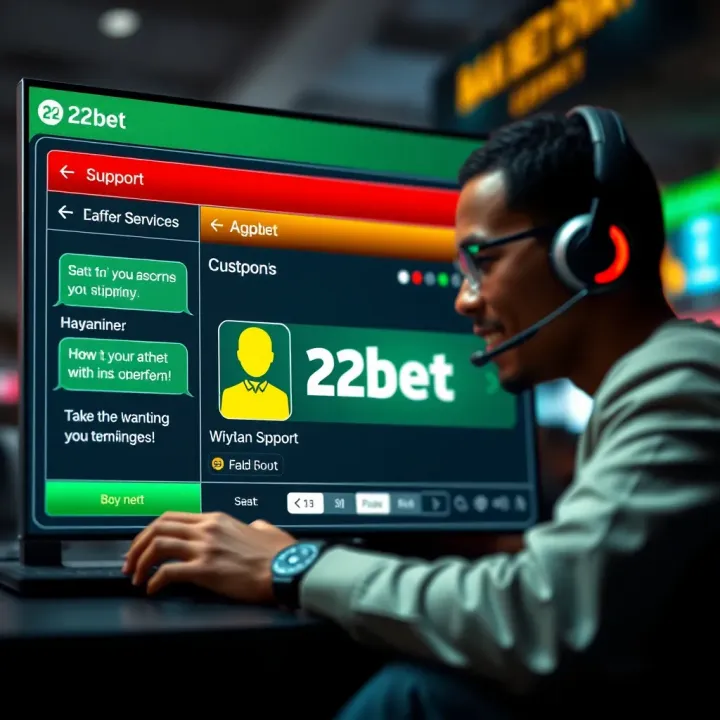 Customer service interface with support chat bubbles and banking symbols highlighting user assistance in withdrawal issues