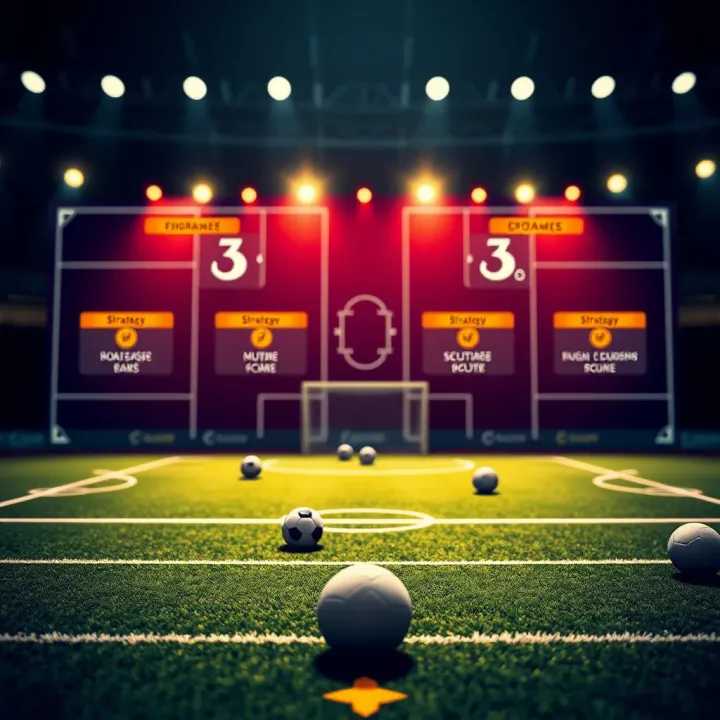 Tactical football board with strategy markers highlighting key factors influencing match outcomes