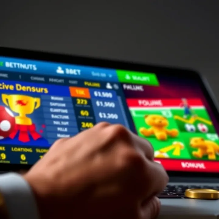 Colorful graphics showing secure transactions and bonuses for Nigerian online bettors
